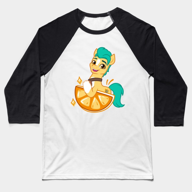 Fruity Hitch Baseball T-Shirt by CloudyGlow